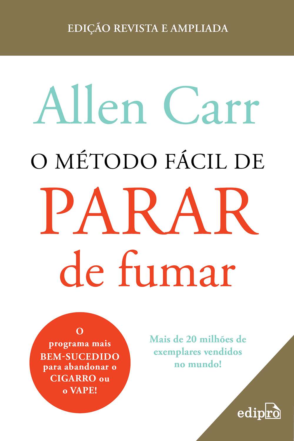 Capa do livro O MÉTODO FÁCIL DE PARAR DE FUMAR